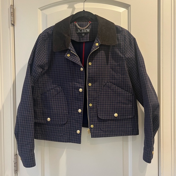 J. Crew Women's Short Barn Jacket™ in plaid - Picture 4 of 6